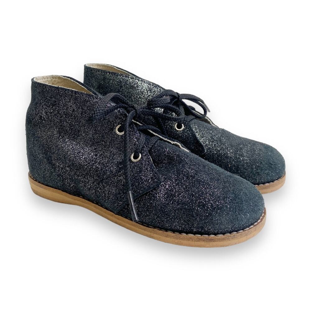 Mon Petit Sparkle Black Oxford Shoes